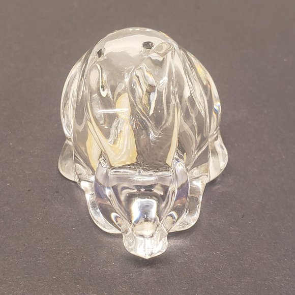Gorham Crystal Easter Bunny Rabbit Salt Pepper Shaker ONLY One Replacement - Picture 7 of 8